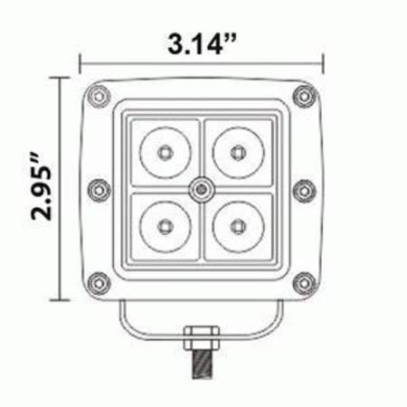 METRA ELECTRONICS 3 INCH 4 LED CUBE 2 LIGHT KIT HE-CL22PK